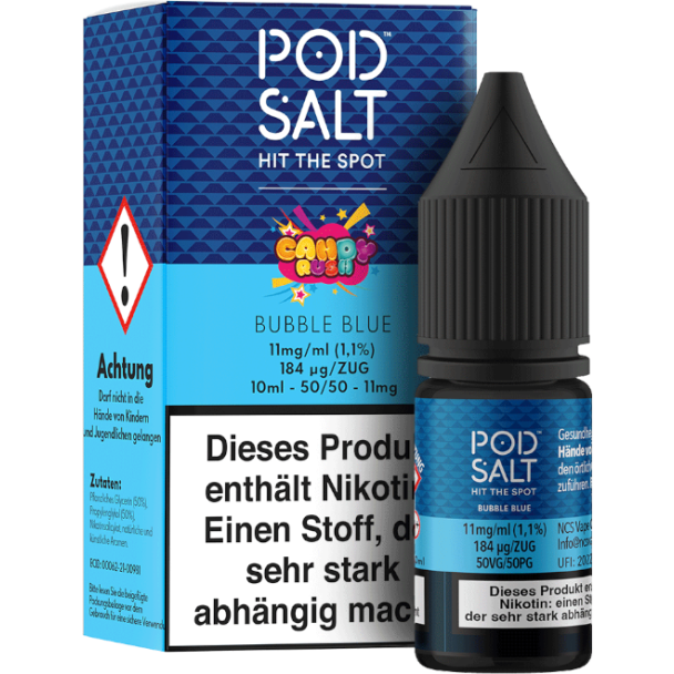 Pod Salt Fusion - Bubble Blue - Nikotinsalz Liquid