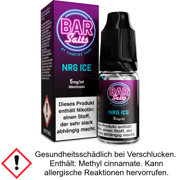 Liquid NRG Ice Bar Salts 5 mg/ml Nikotinsalz - Vampire Vape