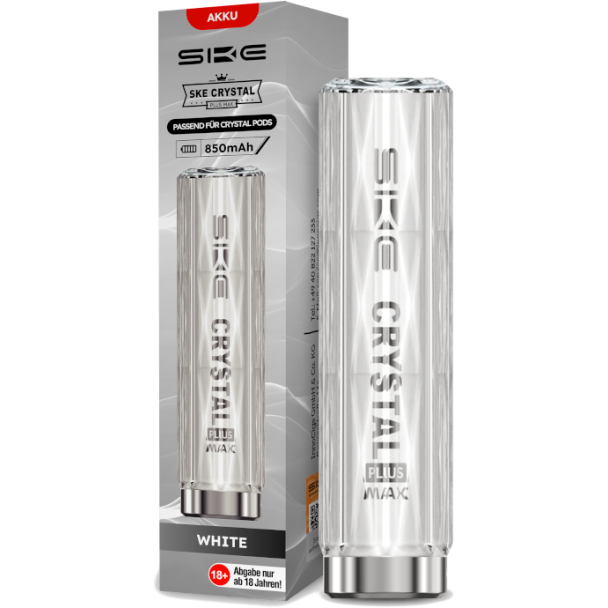 SKE - Crystal Plus MAX Akku 850 mAh weiß
