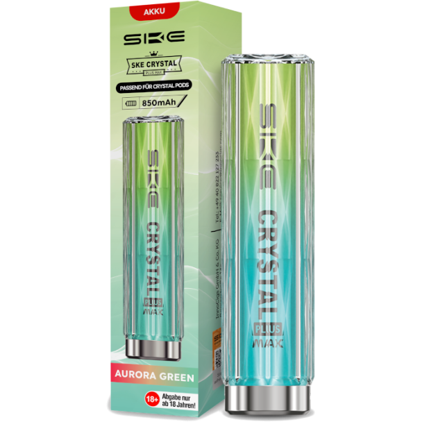 SKE - Crystal Plus MAX Akku 850 mAh aurora-grün