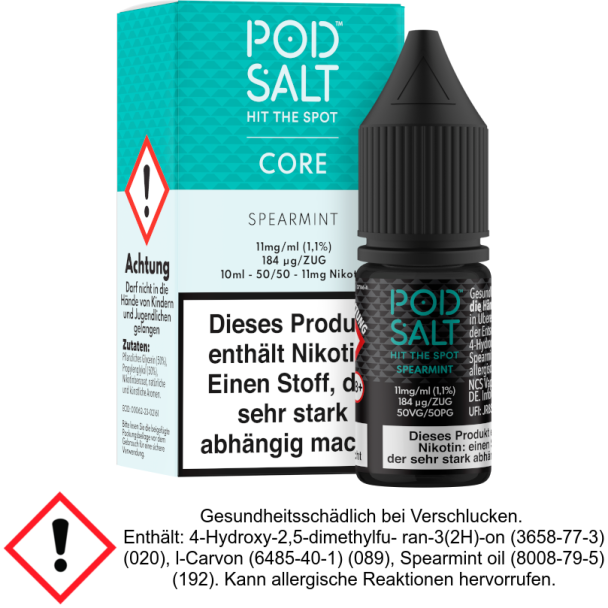 Pod Salt Core - Spearmint - Nikotinsalz Liquid 11 mg/ml