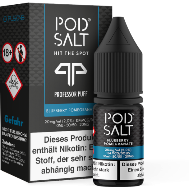 Pod Salt Fusion - Blueberry Pomegranate - Nikotinsalz Liquid