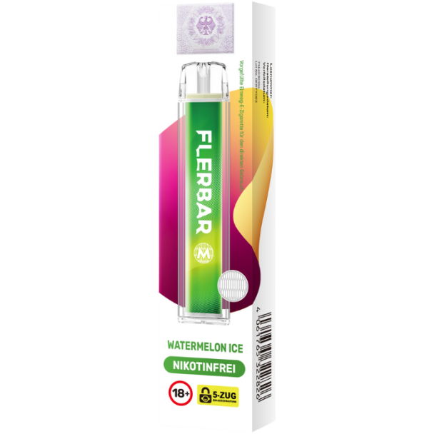 Flerbar - M Einweg E-Zigarette - Watermelon Ice 0 mg/ml