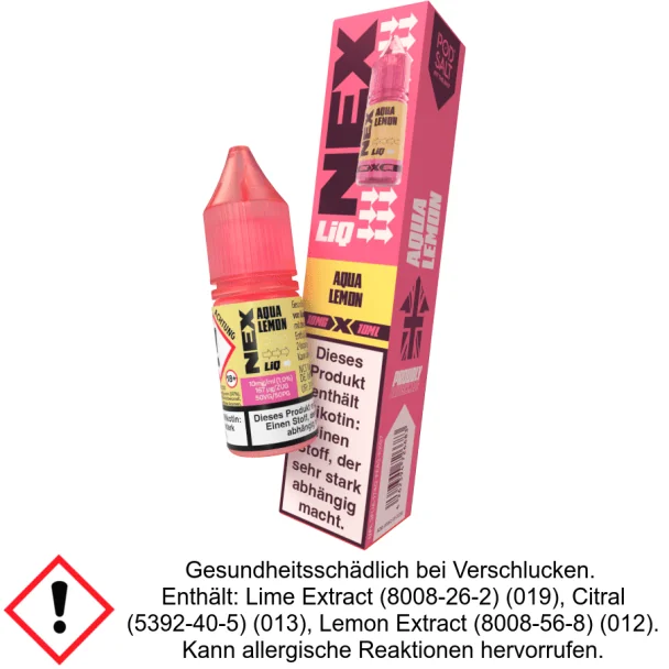 Aqua Lemon 10 mg/ml Pod Salt - NexLiq - Nikotinsalz Liquid
