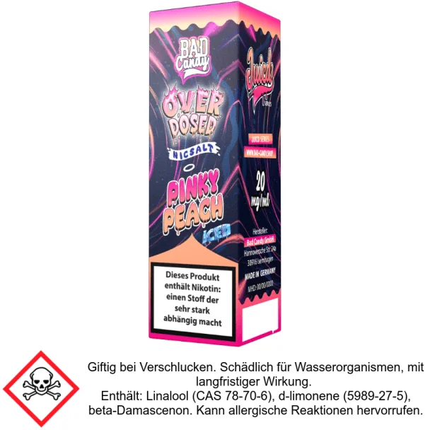 Bad Candy Liquids - Juicd - Overdosed Pinky Peach - Nikotinsalz Liquid 20 mg/ml