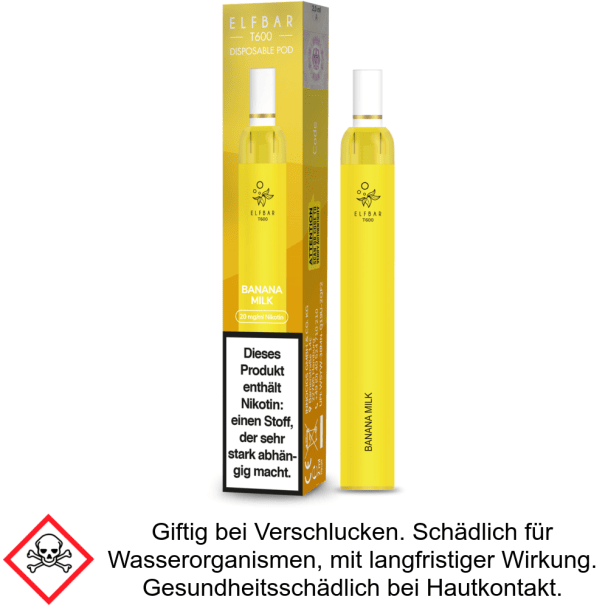 Banana Milk Elf Bar Filter T600 Einweg E-Zigarette