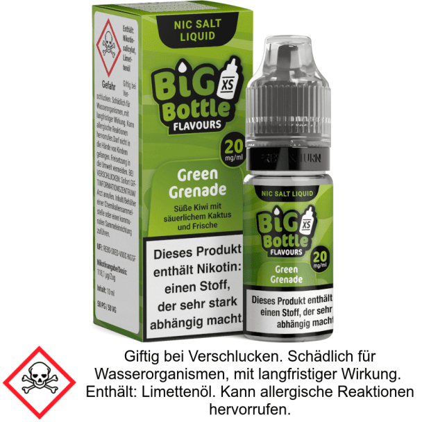 Big Bottle - Green Grenade - Nikotinsalz Liquid 20 mg/ml