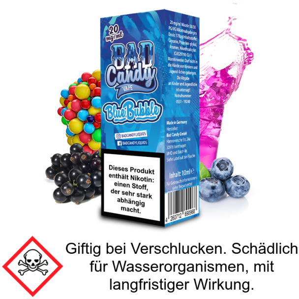 Blue Bubble Bad Candy Liquids 20 mg/ml Nikotinsalz Liquid