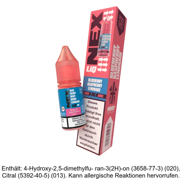 Blueberry Raspberry Lemonade 0 mg/ml Pod Salt - NexLiq - Nikotinsalz Liquid