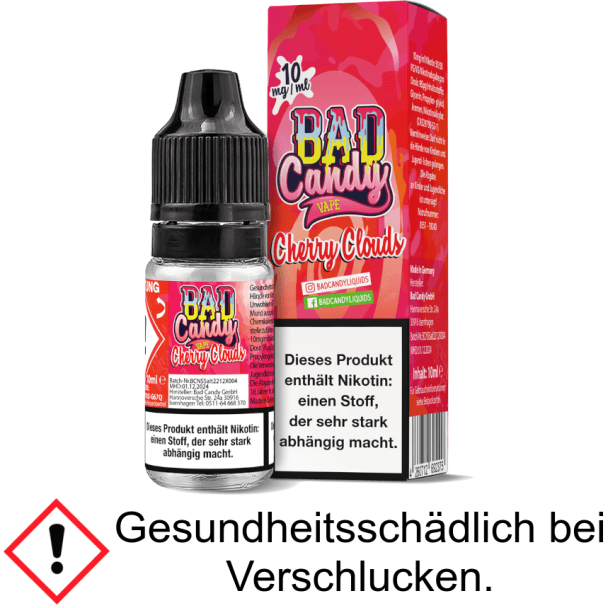 Cherry Cloud  Bad Candy Liquids 10 mg/ml Nikotinsalz Liquid