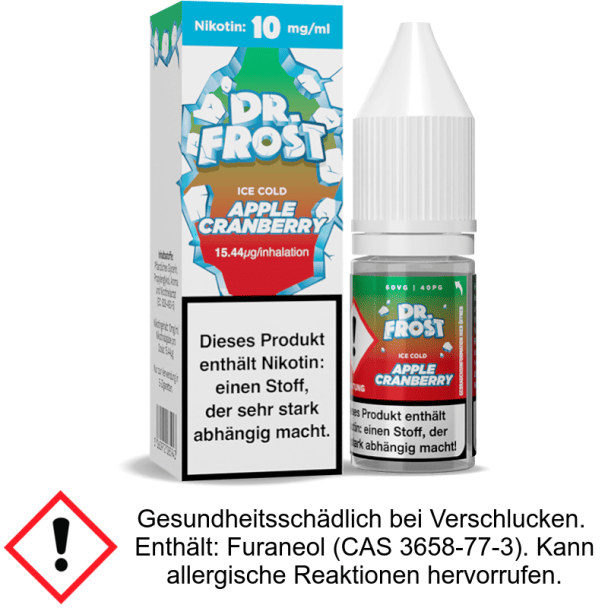 Dr. Frost - Ice Cold - Apple Cranberry - Nikotinsalz Liquid 10mg/ml