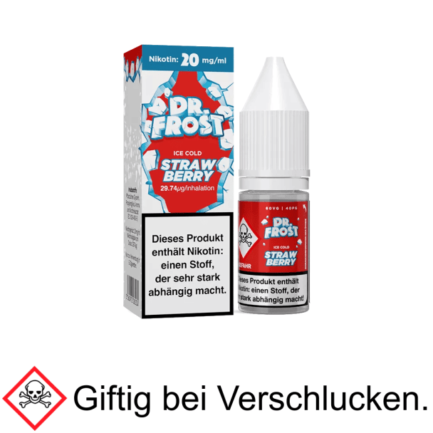 Dr. Frost - Ice Cold - Strawberry - Nikotinsalz Liquid 20mg/ml