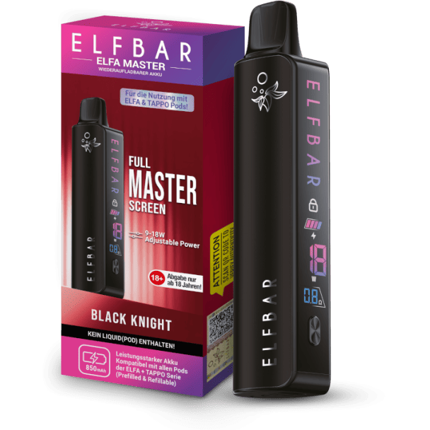 Elfa Master Akku 850 mAh schwarz Elfbar
