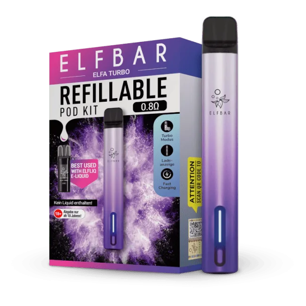 Elfa Turbo aurora-lila E-Zigaretten Set - Elfbar