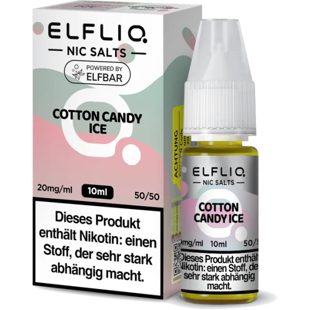 ELFBAR ELFLIQ - Cotton Candy Ice - Nikotinsalz Liquid