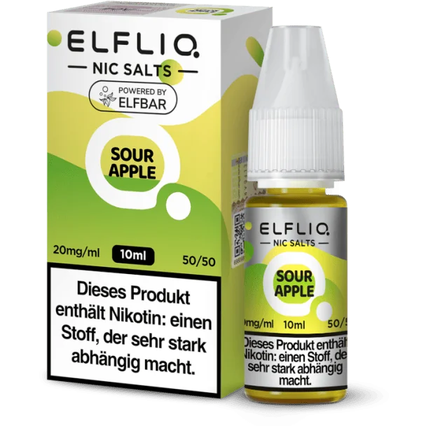 ELFBAR ELFLIQ - Sour Apple - Nikotinsalz Liquid