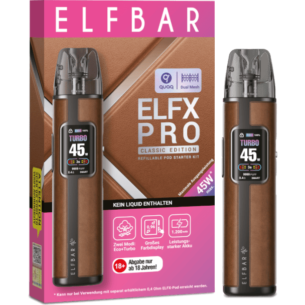 Elfbar - Elfx Pro E-Zigaretten Set braun