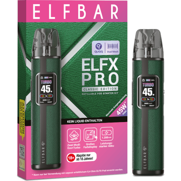 Elfbar - Elfx Pro E-Zigaretten Set grün