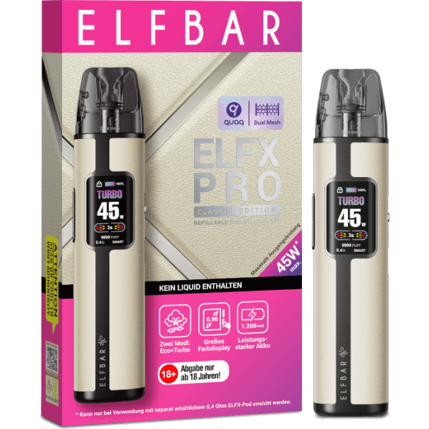 Elfbar - Elfx Pro E-Zigaretten Set weiss