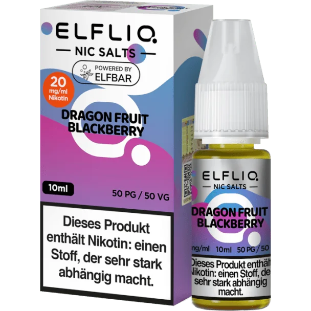 Elfliq Dragon Fruit Blackberry Nikotinsalz Liquid - Elfbar