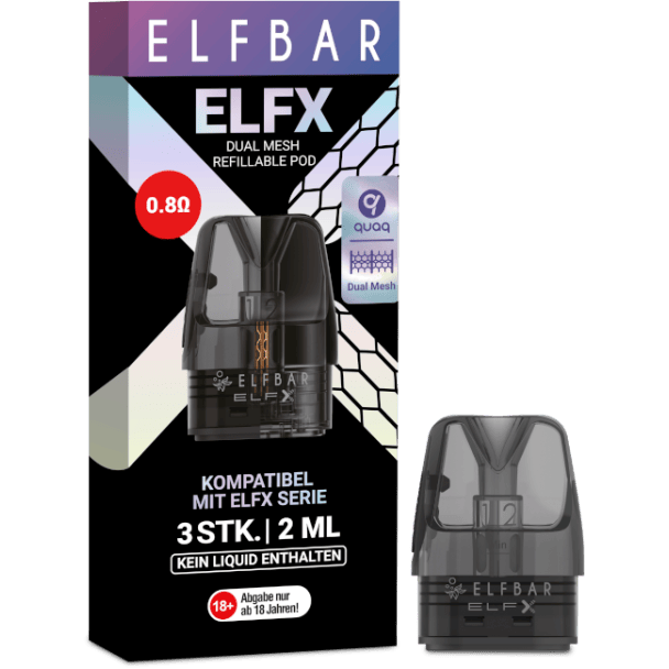 Elfx Leer Pod 0,8 Ohm (3 Stück) - Elfbar