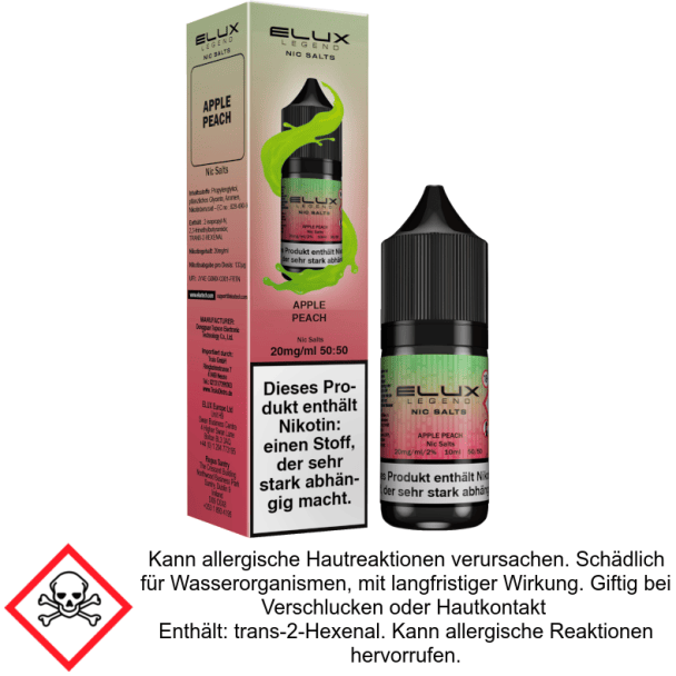Elux - Apple Peach - Nikotinsalz Liquid 20 mg/ml
