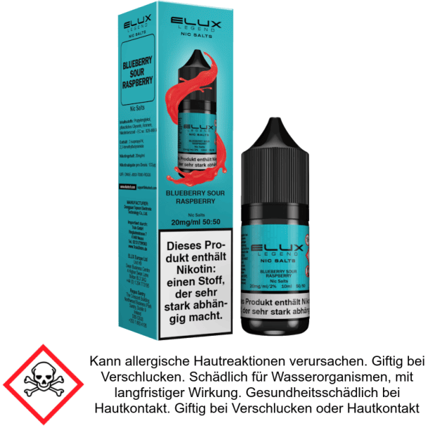 Elux - Blueberry Sour Raspberry - Nikotinsalz Liquid 10 mg/ml