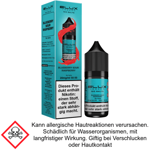 Elux - Blueberry Sour Raspberry - Nikotinsalz Liquid 20 mg/ml