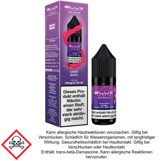 Elux - Grape Berry - Nikotinsalz Liquid 10 mg/ml