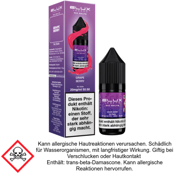 Elux - Grape Berry - Nikotinsalz Liquid 20 mg/ml