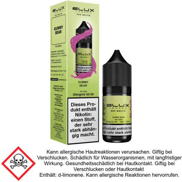 Elux - Gummy Bear - Nikotinsalz Liquid 20 mg/ml