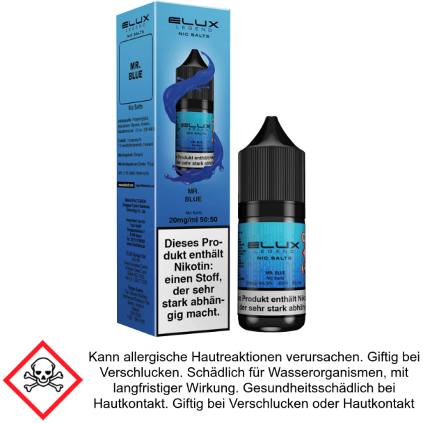 Elux - Mr Blue - Nikotinsalz Liquid 10 mg/ml