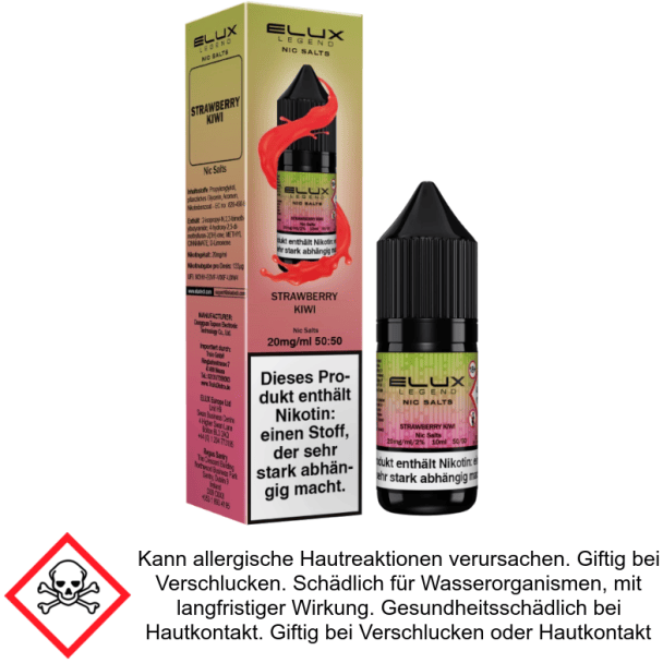 Elux - Strawberry Kiwi - Nikotinsalz Liquid 10 mg/ml
