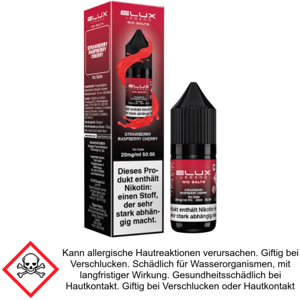 Elux - Strawberry Raspberry Cherry - Nikotinsalz Liquid 10 mg/ml