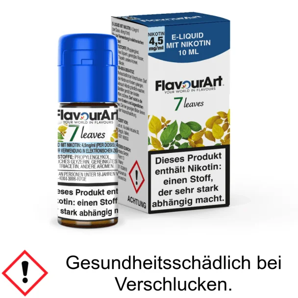 FlavourArt - 7 Leaves E-Zigaretten Liquid 4,5 mg/ml