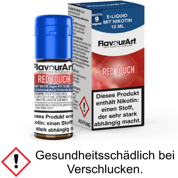 FlavourArt - Red Touch E-Zigaretten Liquid 9 mg/ml
