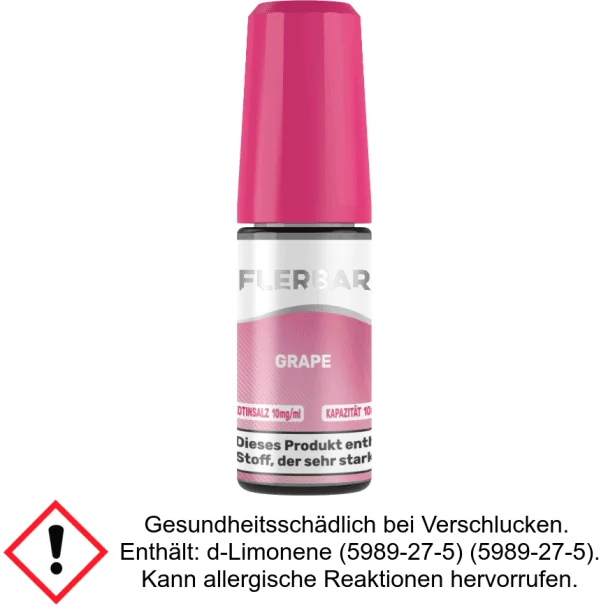 Flerbar Liquid - Grape - Nikotinsalz Liquid 10 mg/ml