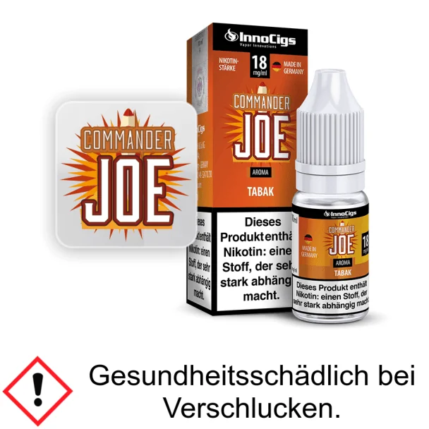 InnoCigs - Commander Joe Tabak Aroma 18 mg/ml