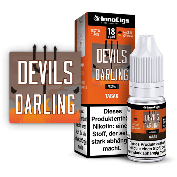 InnoCigs - Devils Darling Tabak Aroma - Liquid für E-Zigaretten 0 mg/ml