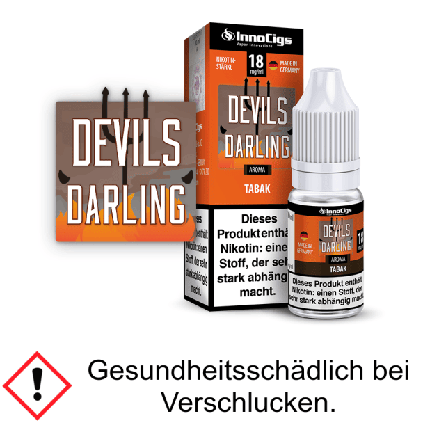InnoCigs - Devils Darling Tabak Aroma - Liquid für E-Zigaretten 6 mg/ml