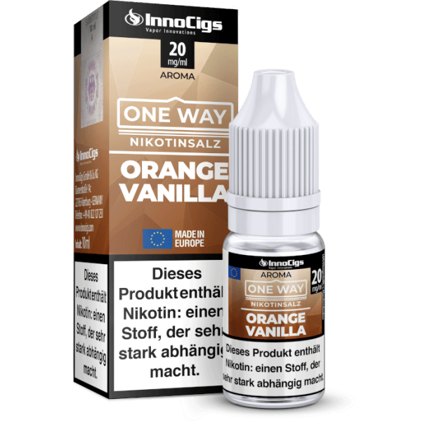 InnoCigs - One Way - Orange Vanilla - Nikotinsalz Liquid