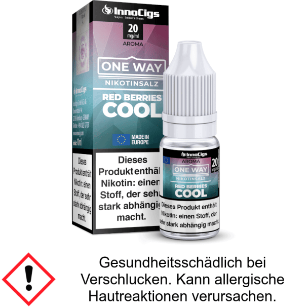InnoCigs - One Way - Red Berries Cool - Nikotinsalz Liquid 10 mg/ml