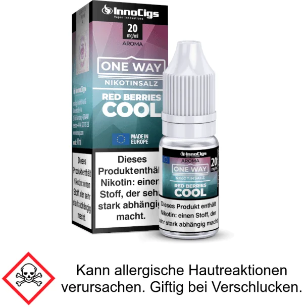 InnoCigs - One Way - Red Berries Cool - Nikotinsalz Liquid 20 mg/ml