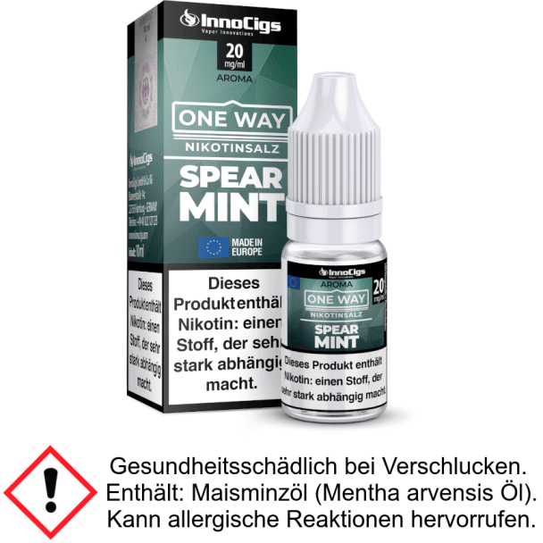 InnoCigs - One Way - Spearmint - Nikotinsalz Liquid 10 mg/ml