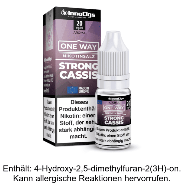 InnoCigs - One Way - Strong Cassis - Nikotinsalz Liquid 0 mg/ml