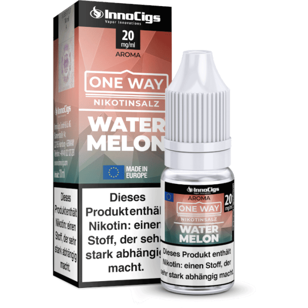 InnoCigs - One Way - Watermelon - Nikotinsalz Liquid 0 mg/ml