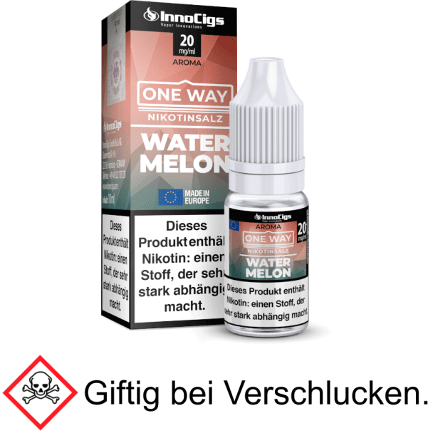InnoCigs - One Way - Watermelon - Nikotinsalz Liquid 20 mg/ml