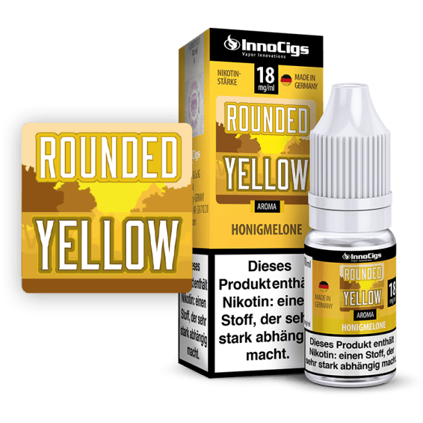 InnoCigs - Rounded Yellow Honigmelonen Aroma 0 mg/ml
