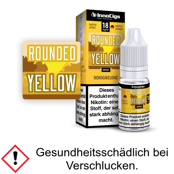 InnoCigs - Rounded Yellow Honigmelonen Aroma 18 mg/ml