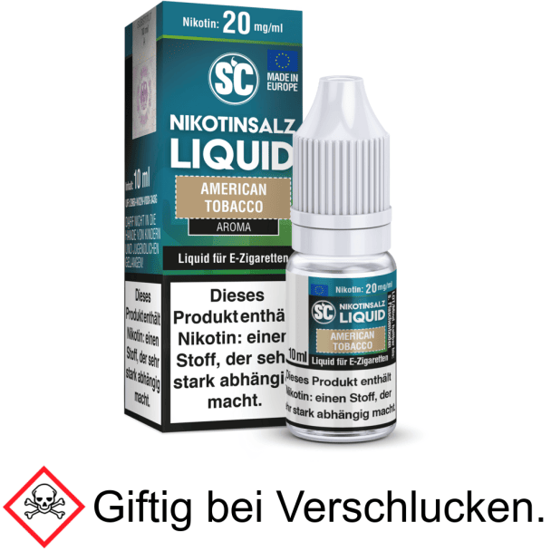 Liquid American Tobacco 10 mg/ml Nikotinsalz - SC